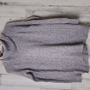 Time and Tru variegated gray cowl neck pullover sweater Size Large (12-14)